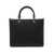 Elisabetta Franchi Jacquard shopper with charms Black