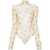 Prada Prada Floral Mesh Bodysuit Red