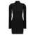 COURRÈGES Courrèges 'Solar Light Rib' Dress Black