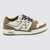 Fendi Fendi Brown And White Leather Sneakers OLIVE+BIA+OLIV+B.ICE