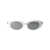 Alexander McQueen Alexander McQueen Sunglasses WHITE-WHITE-SILVER