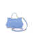 Dolce & Gabbana 'Sicily' Light Blue Handbag With Logo Plaque In Patent Leather Woman BLUE