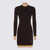 Fendi Fendi Black Cotton Mini Dress Purple