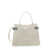 Brunello Cucinelli Grey Shoulder Bag With Embossed Logo On The Front In Leather Woman GREY