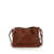 A.P.C. 'Ninon Mini' Brown Crossbody Bag With Embossed Logo On The Front And Adjustable Shoulder Strap In Ecoleather Woman BROWN