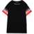 Vision of Super Black Kids Tshirt With Double Flame BLACK