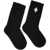 Marcelo Burlon Logo Cross High Socks BLACK