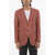 CORNELIANI Cashmere And Silk Side Vents Notch Lapel Sartoria 3-Button B Burgundy