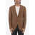 CORNELIANI Linen And Silk Half-Lined Gate 2-Button Blazer Brown