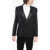 Balmain Double-Breasted Stretch Wool Blazer With Satin Lapel Black