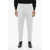 Neil Barrett Cotton Stretch Casual Pants With Ankle Zip White