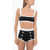 Balmain Bikini With High-Waisted Slip And Jewel Buttons Black