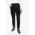 Balmain Single-Pleated Jacquard Viscose Pants With Monogram Motif Black