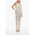 Balmain Crocjet Knit Halter Dress White