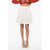 Balmain Virgin Wool Pleated Miniskirt White