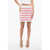 Balmain Barbie Knitted Flared Skirt With Zip Pink