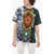 Balmain Printed Cotton Pixel Crew Neck T-Shirt Multicolor