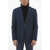 CORNELIANI Id Cotton Reversible Blazer With Pin Check Motif Blue