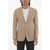 CORNELIANI Cc Collection Cotton And Linen Reward 2-Button Blazer Beige