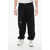 Balmain Nylon Cargo Track Pants With Elastic Cuffs Black