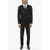 CORNELIANI Bengal Striped Lurex Center Vent Notch Lapel Cerim.leader 3 Black