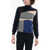 CORNELIANI Cashmere Turtleneck Sweater With Multicolored Brand Blue