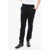 Balmain Stretch Cotton Chinos Pants With Hidden Closure Black