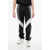 Balmain Nylon Multicuts Sweatpants With Monogram Inserts Black