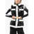 Balmain Belted Padded Vest Black & White