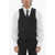 CORNELIANI Trend Solid Color Virgin Wool Waistcoat With Jetted Pocket Blue