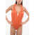 Balmain Hooded Body With Deep Neckline Orange