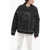 Balmain Coated Denim Jacket With Contrasting Hems Black