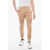 Balmain Brushed Cotton Biker Sweatpants With Cuffs Beige