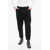 Balmain Single-Pleated Cotton Blend Tapered Fit Pants Black