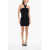 Balmain Halter Mini Dress Black