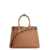 Prada Prada Prada Buckle Leather Bag BROWN