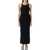 Ganni Ganni Rib Knit Tank Top Long Dress Black