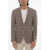 CORNELIANI Side Vents Notch Lapel Gate 2-Button Blazer Brown