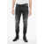 Balmain Multipocketed Distressed Denims With Leather Biker Inserts 1 Black