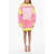 Balmain Barbie Brushed Cotton Oversized Dress Pink