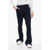 Balmain Twill Virgin Wool Flared Fit Pants Blue