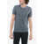 CORNELIANI Solid Color Cotton Crew-Neck T-Shirt Blue