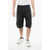 Balmain Eco-Leather Cargo Shorts With Elastic Waistband Black