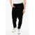 Balmain Low-Crotch Velour Pants With Elastic Waistband Black