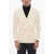 CORNELIANI Center Vent Peak Lapel Double Breasted Blazer White