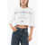 John Richmond Cropped Genya T-Shirt With Oversized Fit White