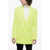 Balmain Double-Breasted Neon Blazer With Patch Pockets Yellow