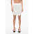 Balmain Knitted Miniskirt With Logoed Buttons White