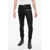 Balmain Coated Cotton Slim Fit Biker Denims 14Cm Black