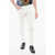 Balmain Cotton Slim Fit Denims With Belt Loops 14Cm White